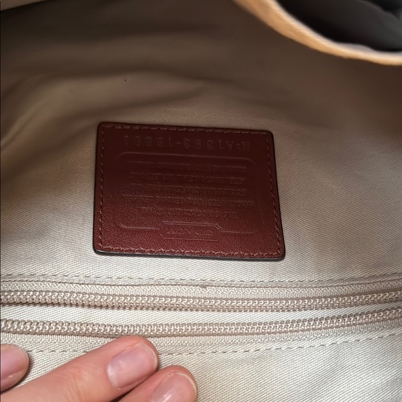 Coach Leather Shoulder Bag in Deep Red/Burgundy - Picture 4 of 6